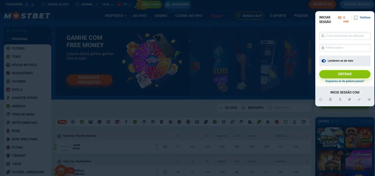 Guia completo para Mostbet login